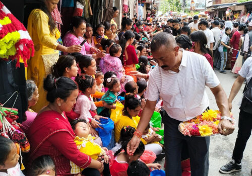 श्रीकृष्ण जन्माष्टमीमा काभ्रेपचाञ्चाेकमा पुजिए १२ हजार कन्या